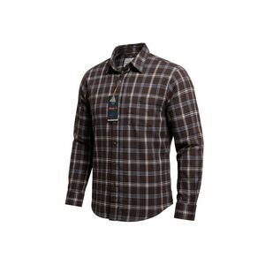 Hawke & Co Founders Flannel Men's Medium Brown Plaid Shirt HSW1353 NWT